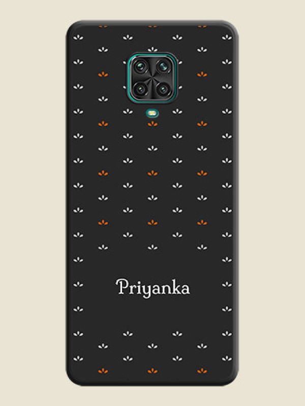 Custom Simple Pattern With Custom Text On Space Black Personalized Soft Matte Phone Covers -Xiaomi Redmi Note 9 Pro Max