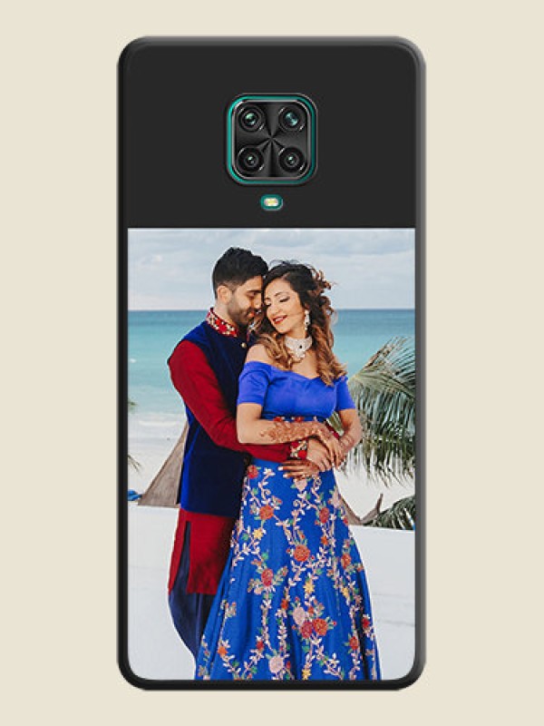 Custom Image Upload With Space Black Color On Custom Soft Matte Mobile Back Cover - Xiaomi Redmi Note 9 Pro Max