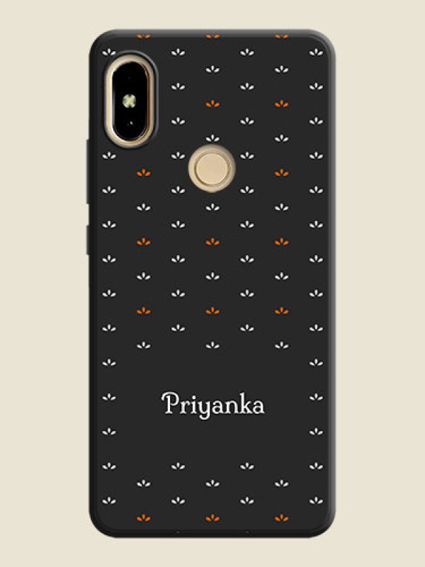 Custom Simple Pattern With Custom Text On Space Black Personalized Soft Matte Phone Covers -Xiaomi Redmi S2