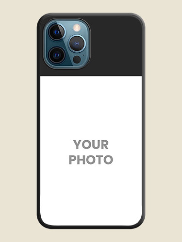 Custom Image Upload With Space Black Color On Custom Soft Matte Mobile Back Cover - iPhone 12 Pro Max - alternate view