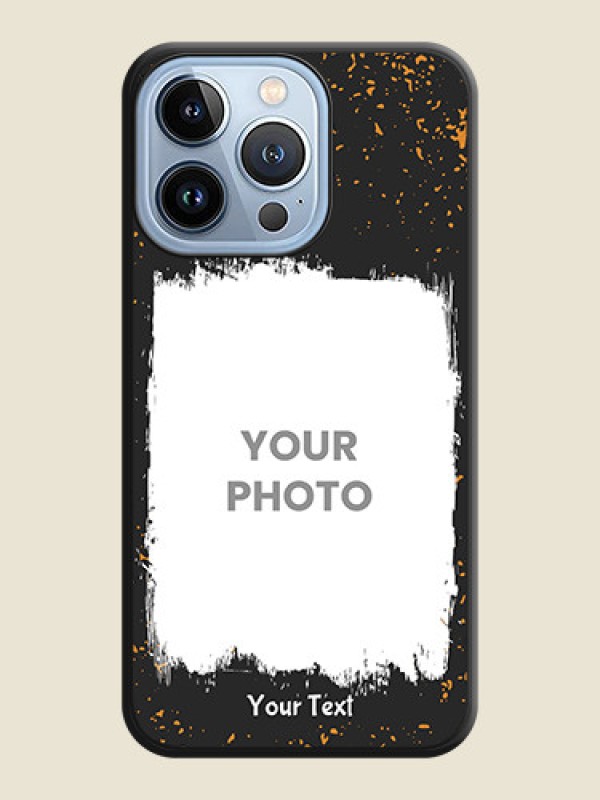 Custom Spray Free Design on Photo on Space Black Soft Matte Phone Cover - iPhone 13 Pro - alternate view