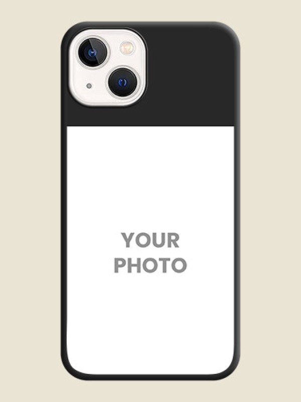 Custom Image Upload With Space Black Color On Custom Soft Matte Mobile Back Cover - iPhone 14 Plus - alternate view