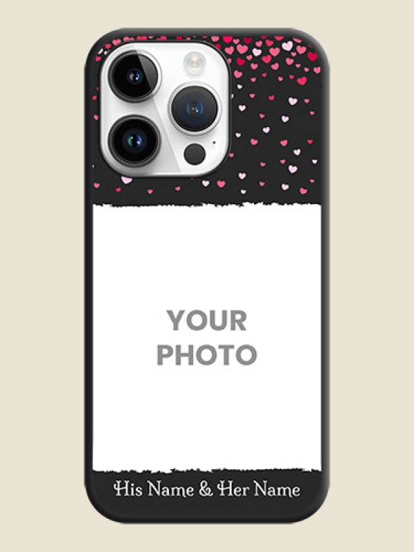 Custom Fall in Love with Your Partner  on Photo on Space Black Soft Matte Phone Cover - iPhone 14 Pro Max - alternate view