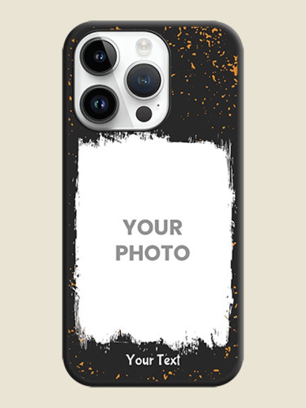 Custom Spray Free Design on Photo on Space Black Soft Matte Phone Cover - iPhone 14 Pro Max - alternate view