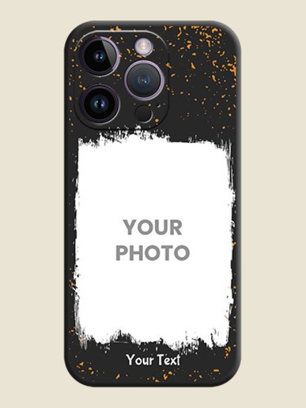 Custom Spray Free Design on Photo on Space Black Soft Matte Phone Cover - iPhone 14 Pro - alternate view