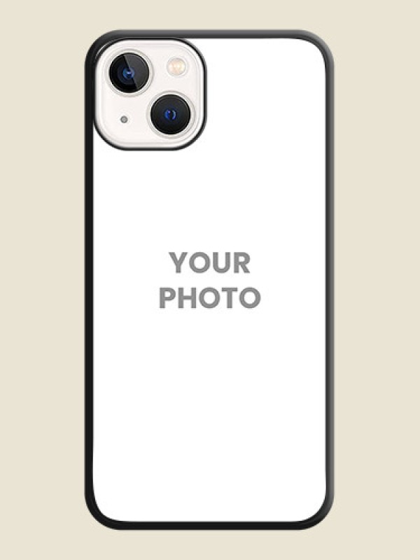 Custom Full Single Pic Upload On Space Black Personalized Soft Matte Phone Covers -Apple Iphone 14 - alternate view