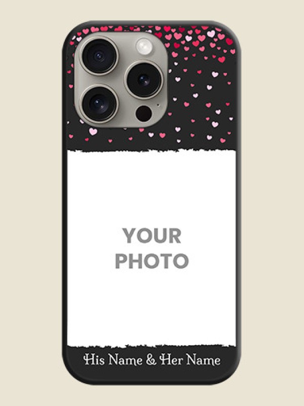 Custom Fall in Love with Your Partner - Photo on Space Black Soft Matte Phone Cover - iPhone 15 Pro - alternate view
