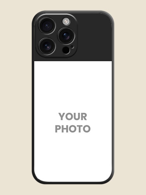 Custom Image Upload With Space Black Color On Custom Soft Matte Mobile Back Cover - iPhone 16 Pro Max - alternate view
