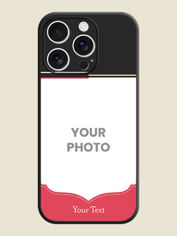 Custom Classic Plain Design with Name On Space Black Custom Soft Matte Mobile Back Cover - iPhone 16 Pro - alternate view