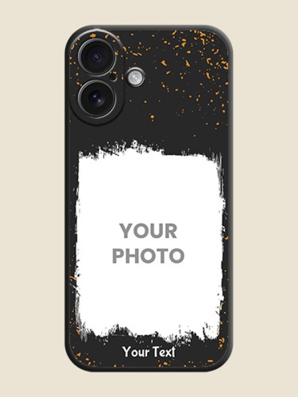 Custom Spray Free Design on Photo On Space Black Custom Soft Matte Mobile Back Cover - iPhone 16 - alternate view