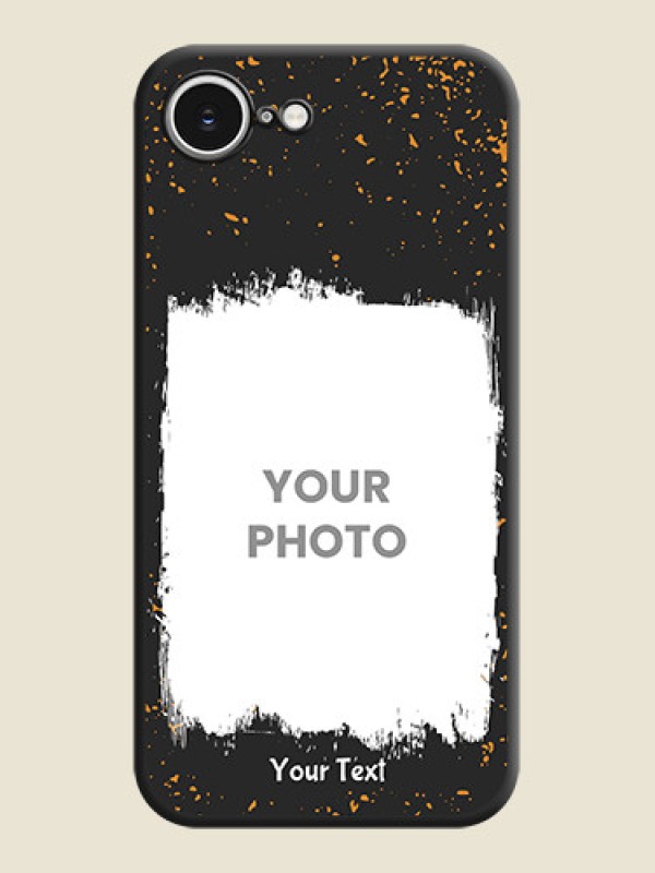 Custom Spray Free Design on Photo On Space Black Custom Soft Matte Mobile Back Cover - iPhone 16e - alternate view