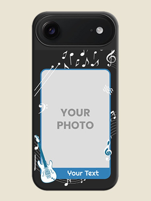 Custom Musical Theme Design with Text on Photo On Space Black Custom Soft Matte Mobile Back Cover - Apple iPhone 17 Air - alternate view