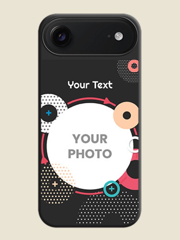 Custom Multicoloured Round Image On Space Black Custom Soft Matte Mobile Back Cover - Apple iPhone 17 Air - alternate view