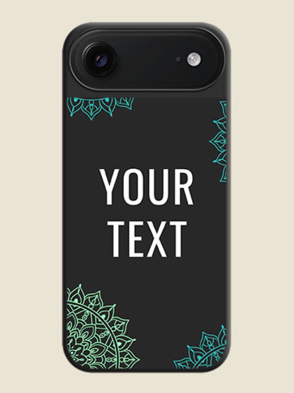 Custom Your Name with Floral Design On Space Black Custom Soft Matte Mobile Back Cover - Apple iPhone 17 Air - alternate view