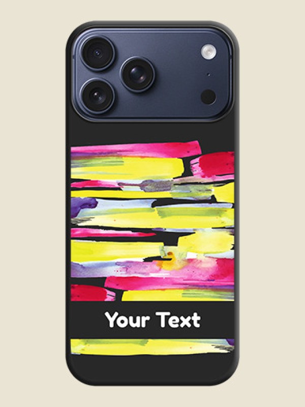 Custom Brush Coloured On Space Black Custom Soft Matte Mobile Back Cover - Apple iPhone 17 Pro Max - alternate view
