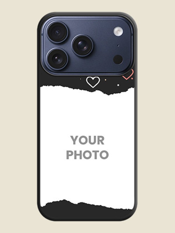 Custom Love Hangings with Splash Wave Picture On Space Black Custom Soft Matte Mobile Back Cover - Apple iPhone 17 Pro - alternate view