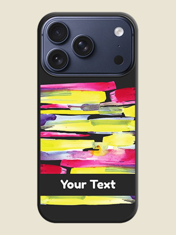 Custom Brush Coloured On Space Black Custom Soft Matte Mobile Back Cover - Apple iPhone 17 Pro - alternate view