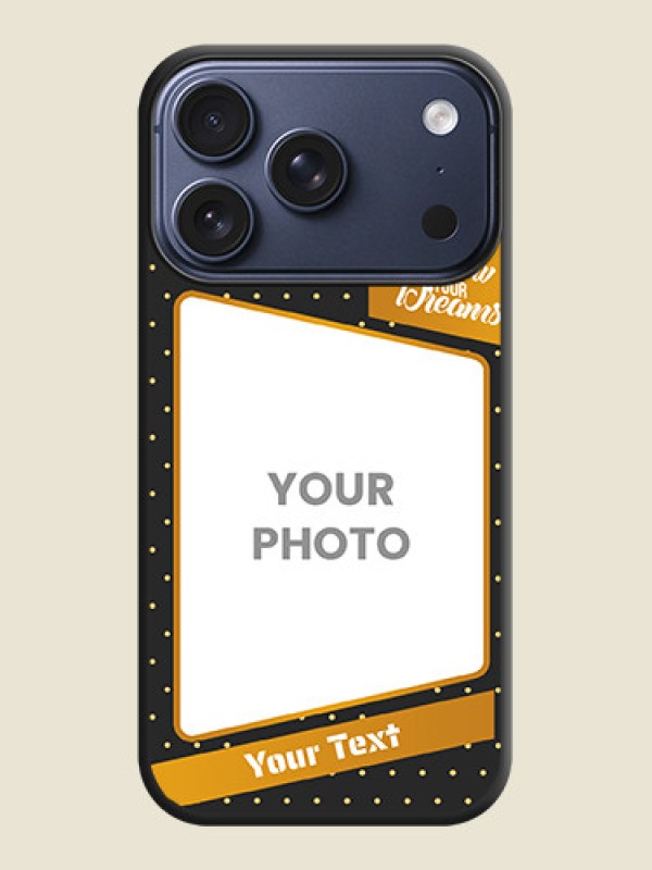 Custom Follow Your Dreams with White Dots On Space Black Custom Soft Matte Mobile Back Cover - Apple iPhone 17 Pro - alternate view