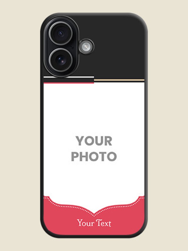 Custom Classic Plain Design with Name On Space Black Custom Soft Matte Mobile Back Cover - Apple iPhone 17 - alternate view