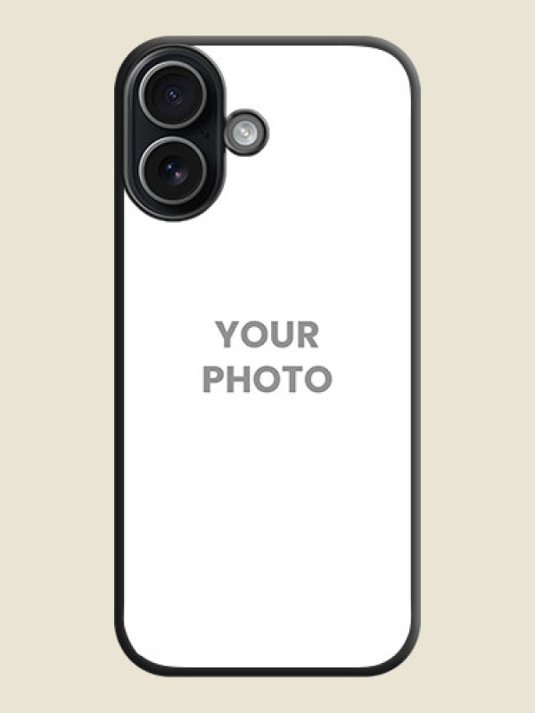 Custom Full Single Pic Upload On Space Black Custom Soft Matte Mobile Back Cover - Apple iPhone 17 - alternate view