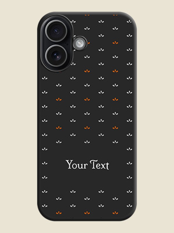 Custom Simple Pattern With Custom Text On Space Black Custom Soft Matte Mobile Back Cover - Apple iPhone 17 - alternate view