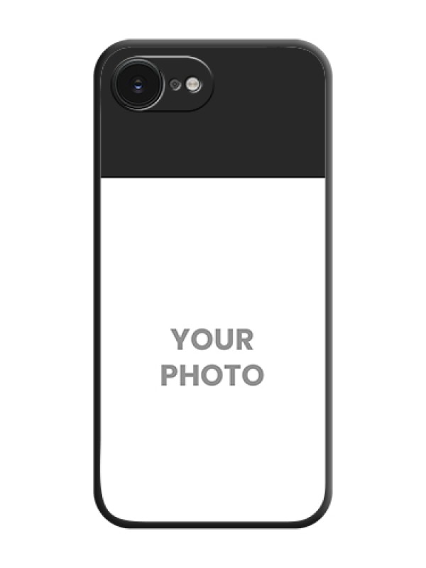 Custom Image Upload With Space Black Color On Custom Soft Matte Mobile Back Cover - Apple iPhone 17e - alternate view