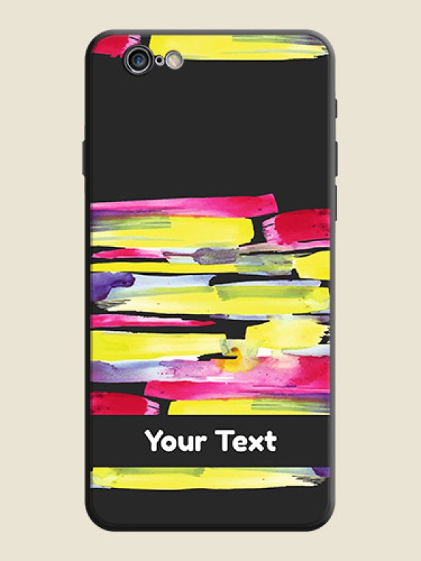 Custom Brush Coloured on Space Black Personalized Soft Matte Phone Covers - iPhone 6 Plus - alternate view