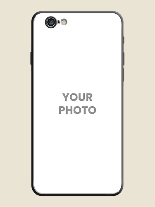 Custom Full Single Pic Upload On Space Black Personalized Soft Matte Phone Covers -Apple Iphone 6 Plus - alternate view