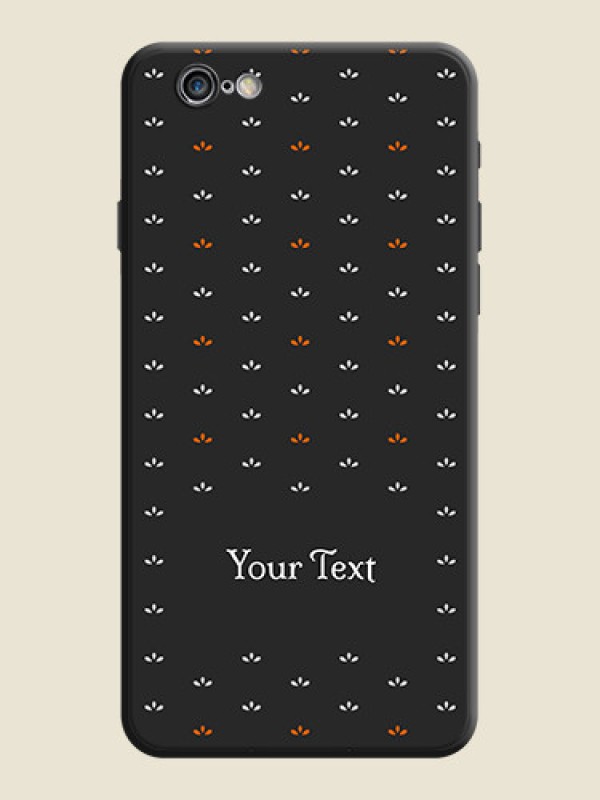 Custom Simple Pattern With Custom Text On Space Black Personalized Soft Matte Phone Covers -Apple Iphone 6 Plus - alternate view