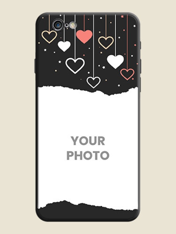 Custom Love Hangings with Splash Wave Picture on Space Black Custom Soft Matte Phone Back Cover - iPhone 6 - alternate view