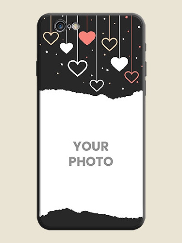 Custom Love Hangings with Splash Wave Picture on Space Black Custom Soft Matte Phone Back Cover - iPhone 6S Plus - alternate view