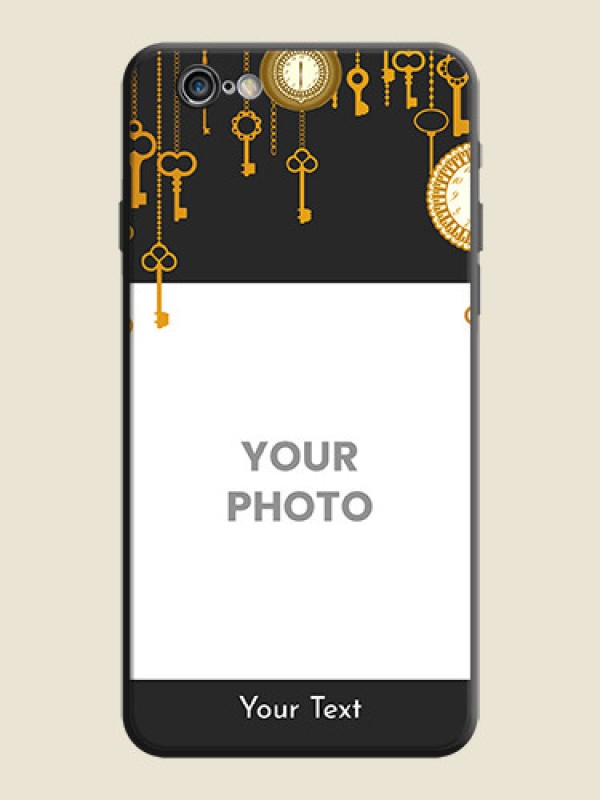 Custom Decorative Design with Text on Space Black Custom Soft Matte Back Cover - iPhone 6S Plus - alternate view