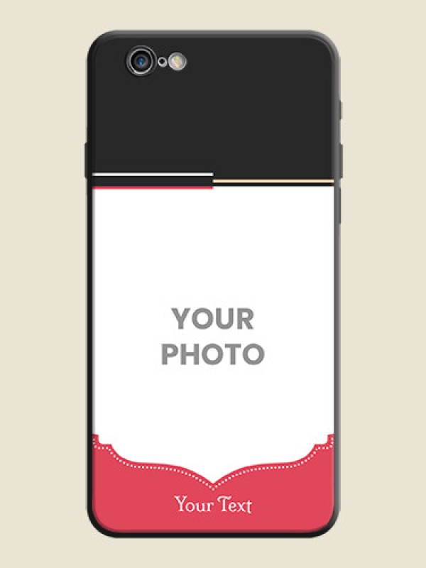 Custom Classic Plain Design with Name - Photo on Space Black Soft Matte Phone Cover - iPhone 6S Plus - alternate view