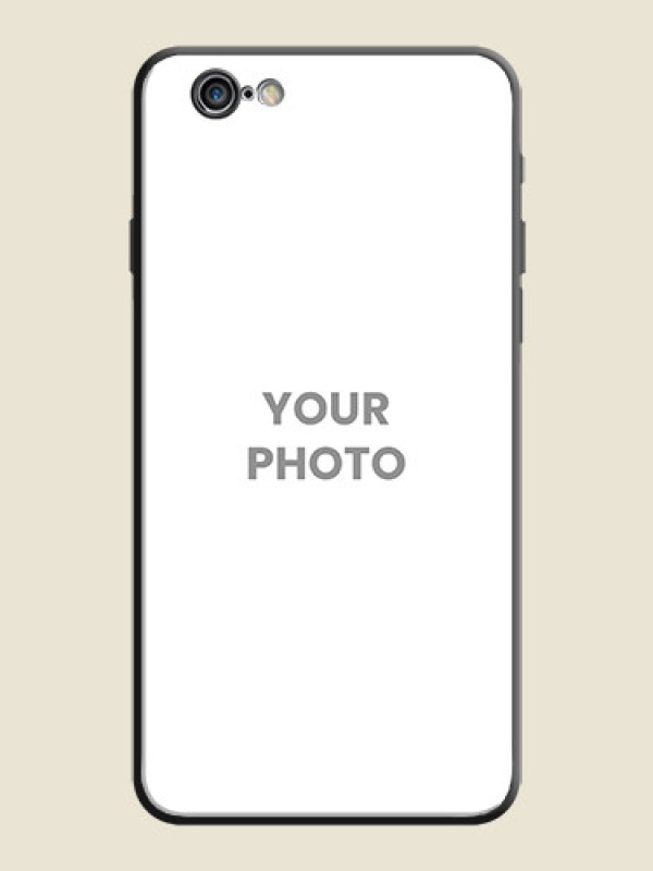 Custom Full Single Pic Upload On Space Black Personalized Soft Matte Phone Covers -Apple Iphone 6S Plus - alternate view