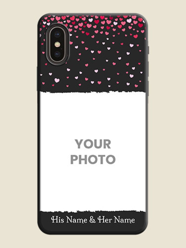 Custom Fall in Love with Your Partner  - Photo on Space Black Soft Matte Phone Cover - iPhone XS - alternate view
