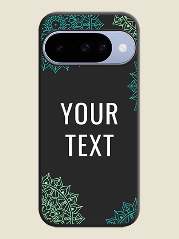 Custom Your Name with Floral Design On Space Black Custom Soft Matte Mobile Back Cover - Google Pixel 10 5G - alternate view