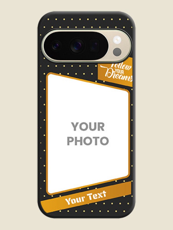 Custom Follow Your Dreams with White Dots On Space Black Custom Soft Matte Mobile Back Cover - Google Pixel 10 Pro 5G - alternate view