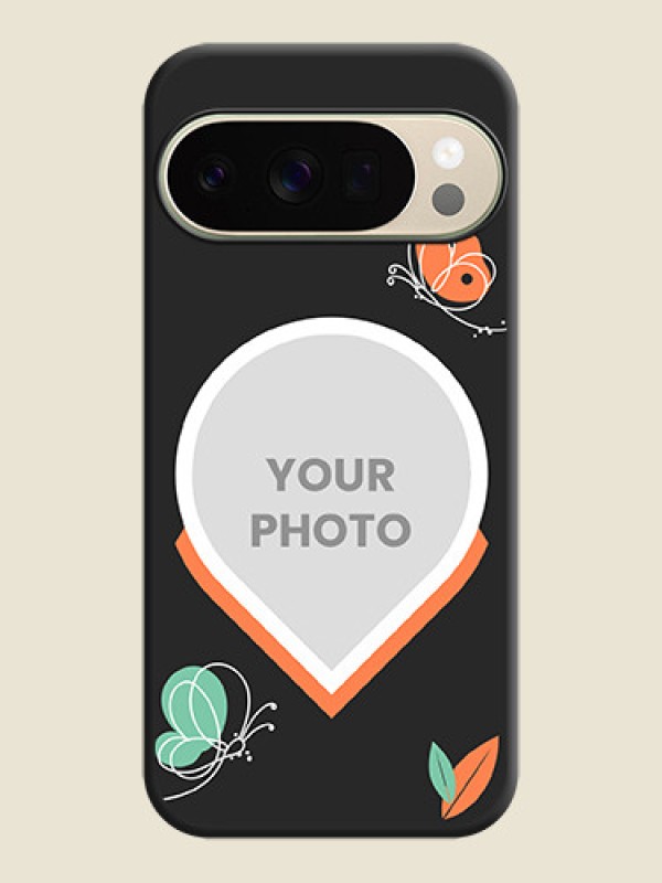 Custom Upload Pic With Simple Butterly Design On Space Black Custom Soft Matte Mobile Back Cover - Google Pixel 10 Pro 5G - alternate view