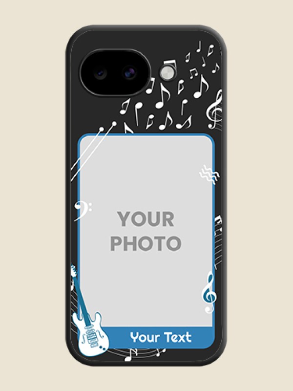 Custom Musical Theme Design with Text on Photo On Space Black Custom Soft Matte Mobile Back Cover - Google Pixel 10A 5G - alternate view