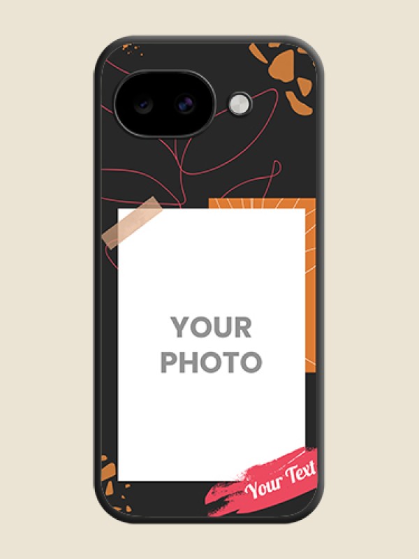 Custom Orange Photo Frame On Space Black Custom Soft Matte Mobile Back Cover - Google Pixel 10A 5G - alternate view