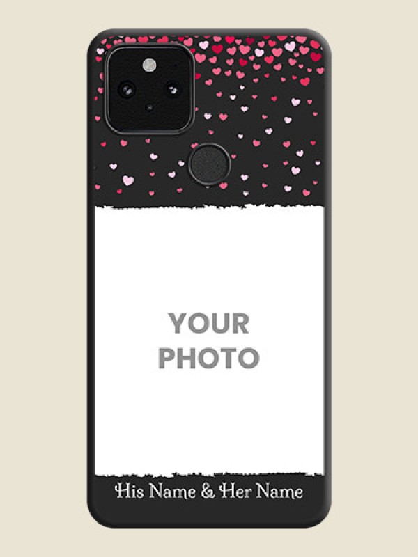 Custom Fall in Love with Your Partner on Photo On Space Black Custom Soft Matte Mobile Back Cover - Pixel 5 5G - alternate view