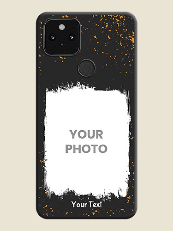 Custom Spray Free Design on Photo On Space Black Custom Soft Matte Mobile Back Cover - Pixel 5 5G - alternate view