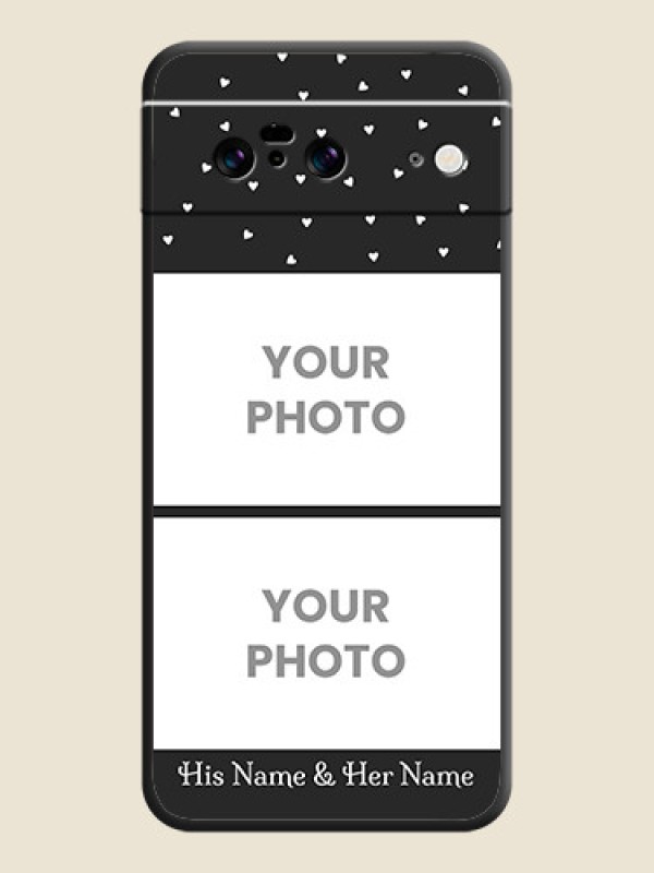 Custom Miniature Love Symbols with Name On Space Black Custom Soft Matte Mobile Back Cover - Pixel 8 5G - alternate view