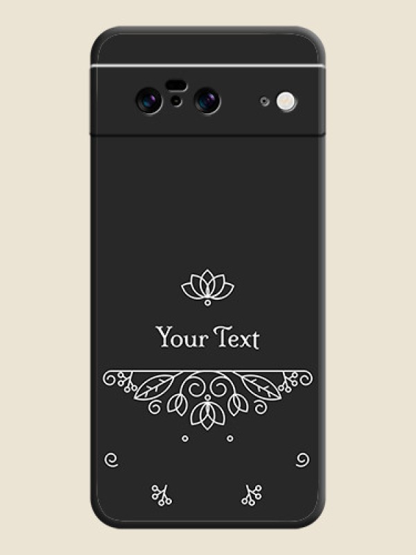 Custom Lotus Garden Custom Text On Space Black Custom Soft Matte Mobile Back Cover - Pixel 8 5G - alternate view