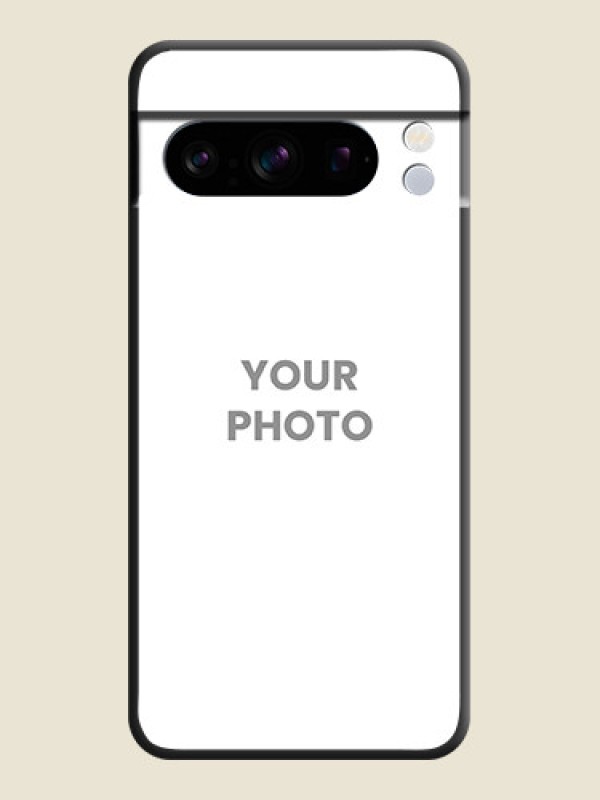 Custom Full Single Pic Upload On Space Black Custom Soft Matte Mobile Back Cover - Pixel 8 Pro 5G - alternate view