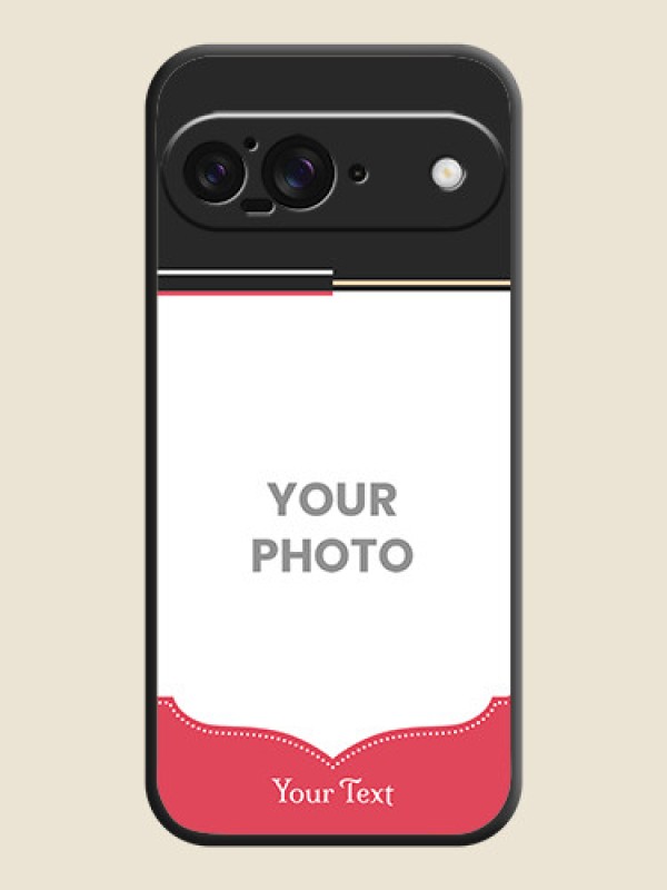 Custom Classic Plain Design with Name On Space Black Custom Soft Matte Mobile Back Cover - Google Pixel 9 5G - alternate view
