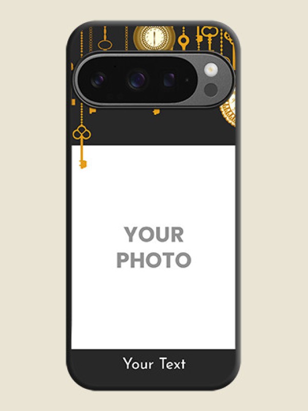 Custom Decorative Design with Text On Space Black Custom Soft Matte Mobile Back Cover - Google Pixel 9 Pro 5G - alternate view