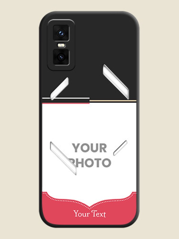 Custom Classic Plain Design with Name On Space Black Custom Soft Matte Mobile Back Cover - Infinix GT 30 Pro 5G - alternate view
