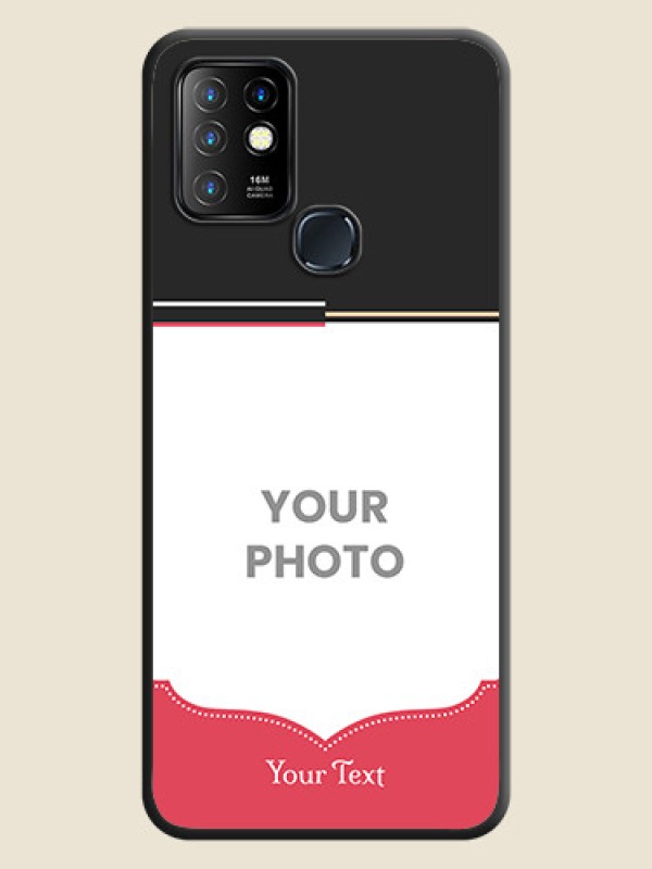 Custom Classic Plain Design with Name on Photo on Space Black Soft Matte Phone Cover - Infinix Hot 10 - alternate view