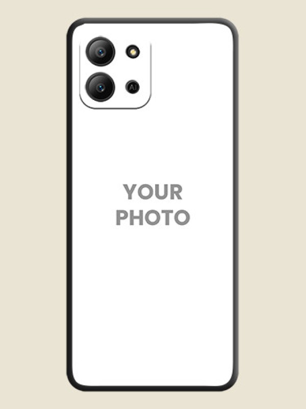 Custom Full Single Pic Upload On Space Black Custom Soft Matte Mobile Back Cover - Infinix Hot 11 2022 - alternate view